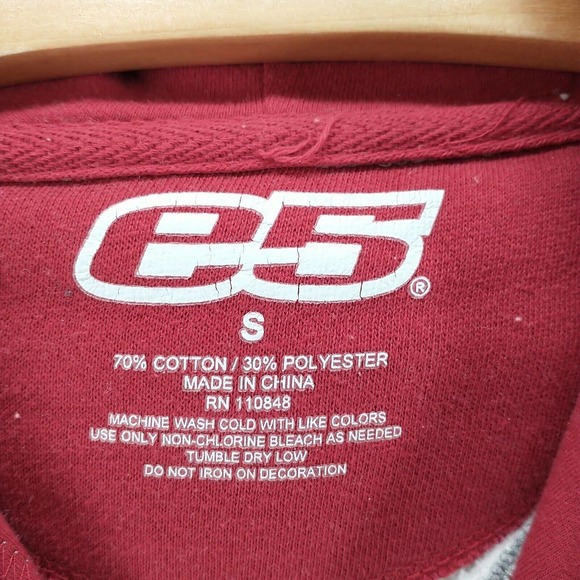 E5 Men's Alabama Crimson Tide Drawstring Hoodie Gray S Long Sleeve Cotton Blend - Picture 9 of 12